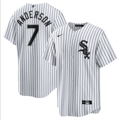 Tim Anderson Chicago White Sox Nike Home Replica Team Jersey - White 01