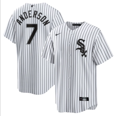 Tim Anderson Chicago White Sox Nike Home Replica Team Jersey - White 01
