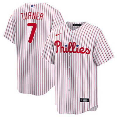 Trea Turner Philadelphia Phillies Nike Replica Player Jersey - White 01