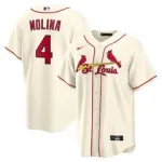 Yadier Molina St. Louis Cardinals Big & Tall Replica Player Jersey - Cream