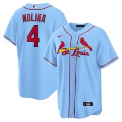 Yadier Molina St. Louis Cardinals Nike Alternate Official Replica Player Jersey - Light Blue