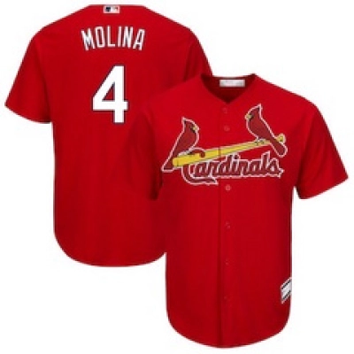 Yadier Molina St. Louis Cardinals Nike Alternate Replica Team Jersey - Red 01