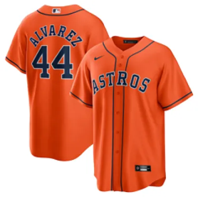 Yordan Alvarez Houston Astros Nike Alternate Replica Player Jersey - Orange 01