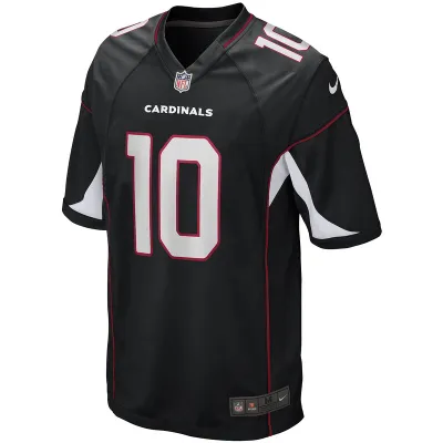 Men's Arizona Cardinals DeAndre Hopkins Nike Black Game Jersey 01