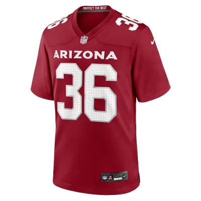 Men's Arizona Cardinals Andre Chachere Nike Cardinal Team Game Jersey 01