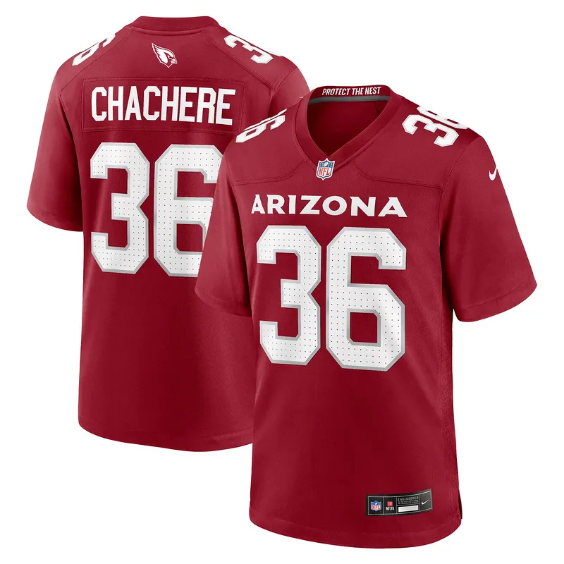 Men's Arizona Cardinals Andre Chachere Nike Cardinal Team Game Jersey