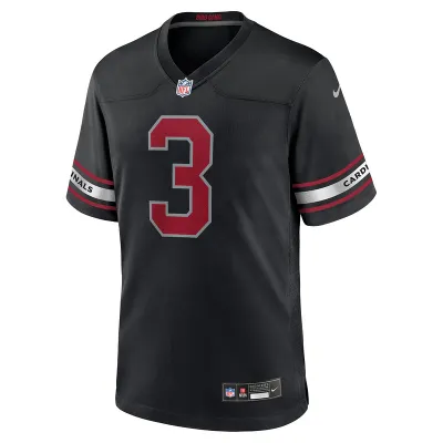 Men's Arizona Cardinals Budda Baker Nike Black Game Jersey 01