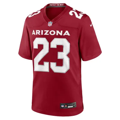 Men's Arizona Cardinals Corey Clement Nike Cardinal Team Game Jersey 01