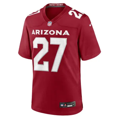Men's Arizona Cardinals Divaad Wilson Nike Cardinal Team Game Jersey 01