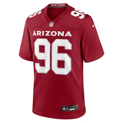 Men's Arizona Cardinals Eric Banks Nike Cardinal Game Jersey 01
