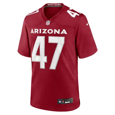 Men's Arizona Cardinals Ezekiel Turner Nike Cardinal Team Game Jersey 01
