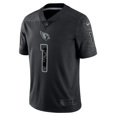 Men's Arizona Cardinals Kyler Murray Nike Black RFLCTV Limited Jersey 01