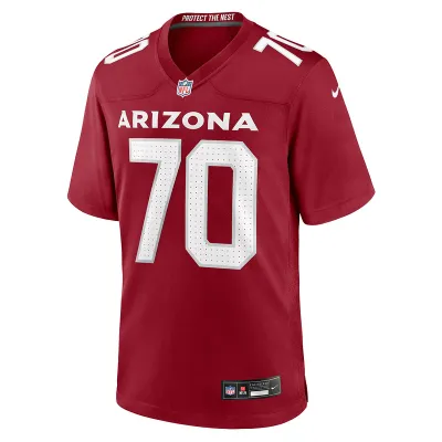 Arizona Cardinals Paris Johnson Jr. Nike Cardinal 2023 NFL Draft First Round Pick Game Jersey 01