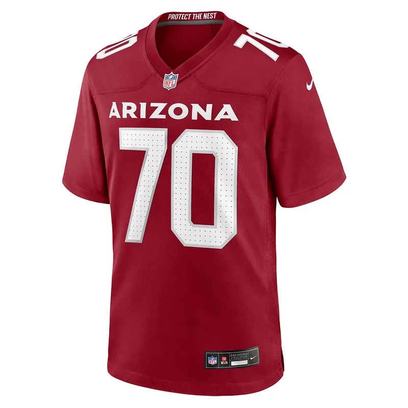Arizona Cardinals Paris Johnson Jr. Nike Cardinal 2023 NFL Draft First Round Pick Game Jersey