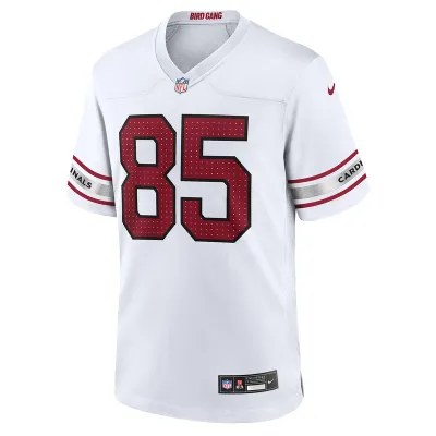 Men's Arizona Cardinals Trey McBride Nike White Game Jersey 01