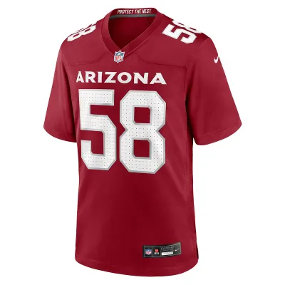 Men's Arizona Cardinals Tyreek Maddox-Williams Nike Cardinal Game Jersey 01