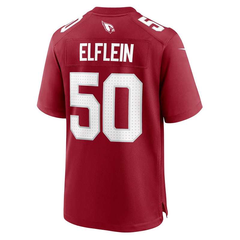 Men's Arizona Cardinals Pat Elflein Nike Cardinal Team Game Jersey