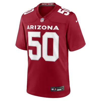 Men's Arizona Cardinals Pat Elflein Nike Cardinal Team Game Jersey 01
