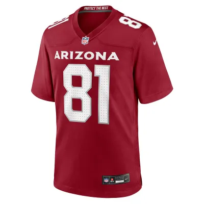 Men's Arizona Cardinals Jeff Smith II Nike Cardinal Game Jersey 01