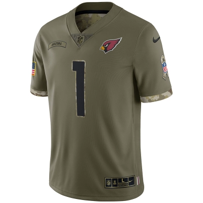 Men's Arizona Cardinals Nike Olive 2022 Salute To Service Limited Jersey 01