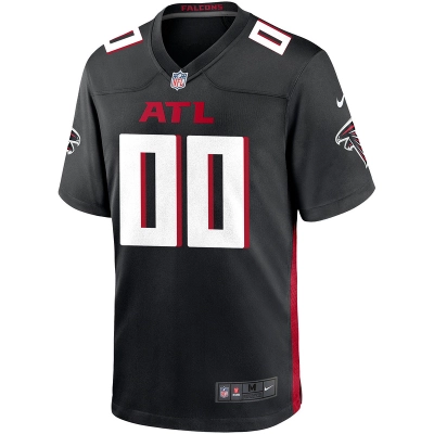 Men's Atlanta Falcons Nike Black Custom Game Jersey 01