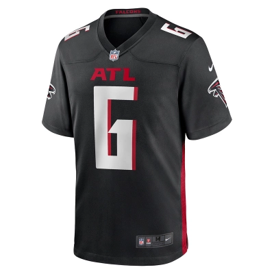 Men's Atlanta Falcons Younghoe Koo Nike Black Team Game Jersey 01