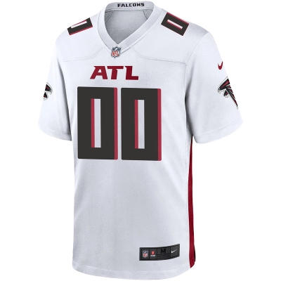 Men's Atlanta Falcons Nike White Custom Game Jersey 01