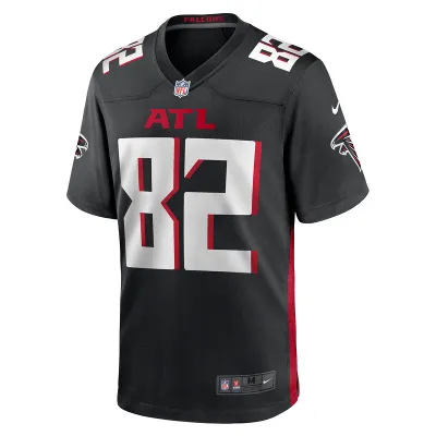 Men's Atlanta Falcons Xavier Malone Nike Black Game Jersey 01