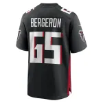 Men's Atlanta Falcons Matthew Bergeron Nike Black Team Game Jersey