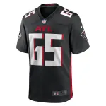 Men's Atlanta Falcons Matthew Bergeron Nike Black Team Game Jersey