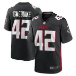 Men's Atlanta Falcons Godwin Igwebuike Nike Black Game Jersey