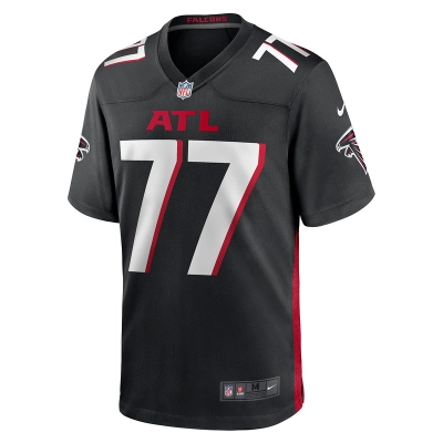 Men's Atlanta Falcons Storm Norton Nike Black Game Jersey 01
