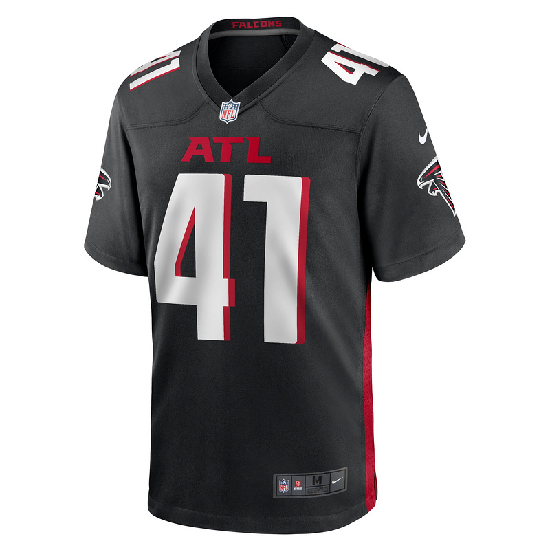 Men's Atlanta Falcons Lukas Denis Nike Black Game Jersey