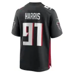 Men's Atlanta Falcons Demone Harris Nike Black Game Jersey