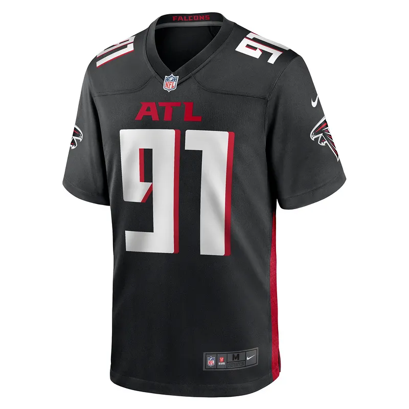 Men's Atlanta Falcons Demone Harris Nike Black Game Jersey