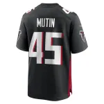Men's Atlanta Falcons Donavan Mutin Nike Black Game Jersey