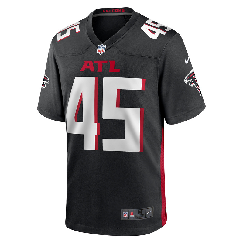 Men's Atlanta Falcons Donavan Mutin Nike Black Game Jersey