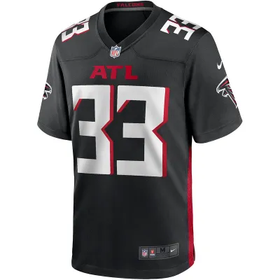 Men's Atlanta Falcons Michael Turner Nike Black Game Retired Player Jersey 01