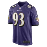 Men's Baltimore Ravens Bravvion Roy Nike Purple Game Jersey
