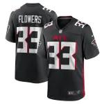 Men's Atlanta Falcons Tre Flowers Nike Black Team Game Jersey