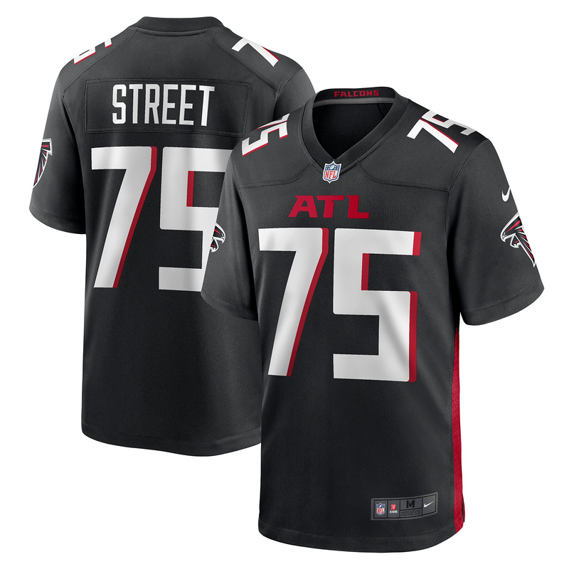 Men's Atlanta Falcons Kentavius Street Nike Black Game Jersey