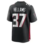 Men's Atlanta Falcons DeMarcco Hellams Nike Black Team Game Jersey