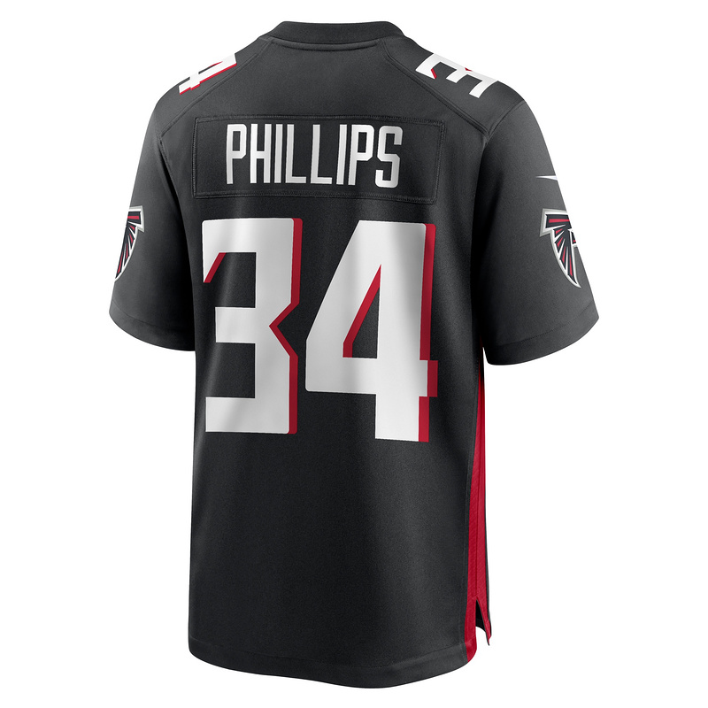 Men's Atlanta Falcons Clark Phillips III Nike Black Team Game Jersey