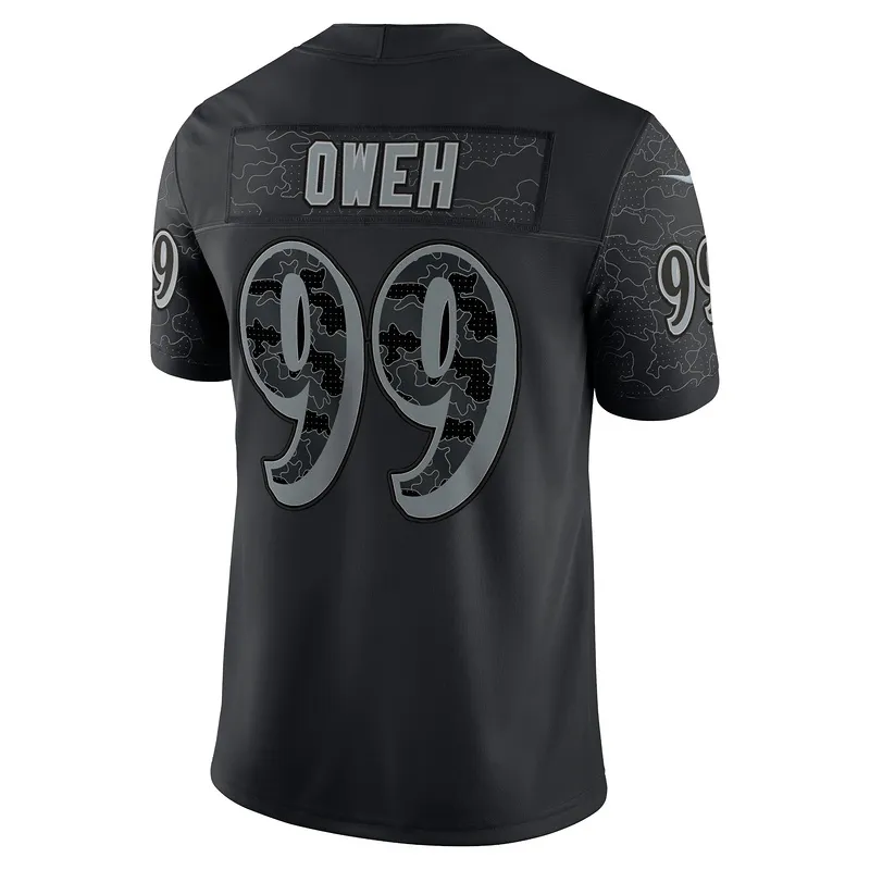Men's Baltimore Ravens Odafe Oweh Nike Black RFLCTV Limited Jersey