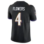 Men's Baltimore Ravens Zay Flowers Nike Black Alternate Vapor F.U.S.E. Limited Jersey