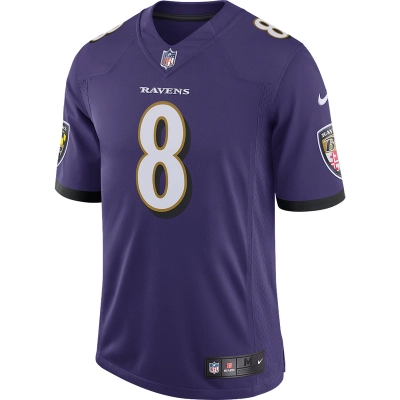Men's Baltimore Ravens Lamar Jackson Nike Purple Speed Machine Limited Jersey 01