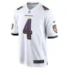 Men's Baltimore Ravens Zay Flowers Nike White Game Jersey