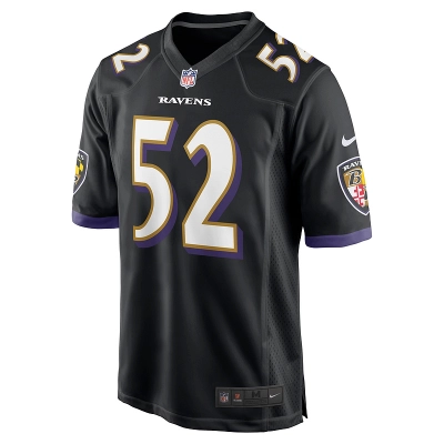 Men's Baltimore Ravens Ray Lewis Nike Black Retired Player Jersey 01