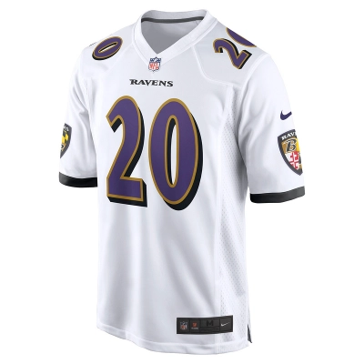 Men's Baltimore Ravens Ed Reed Nike White Retired Player Game Jersey 01