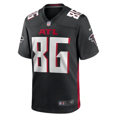 Men's Atlanta Falcons CJ Saunders Nike Black Team Game Jersey 01